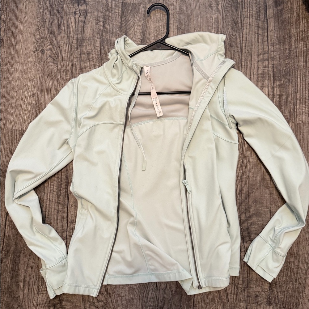 Lululemon Athletica Light Gray Full-Zip Jacket